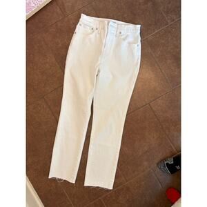 Madewell The Perfect Vintage Jean - Tile White Size 26 NWOT